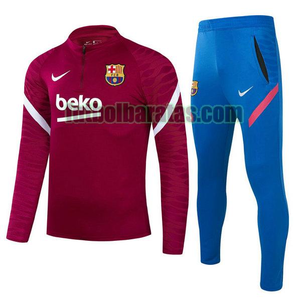 chandal niño barcelona 2021 2022 rojo conjunto