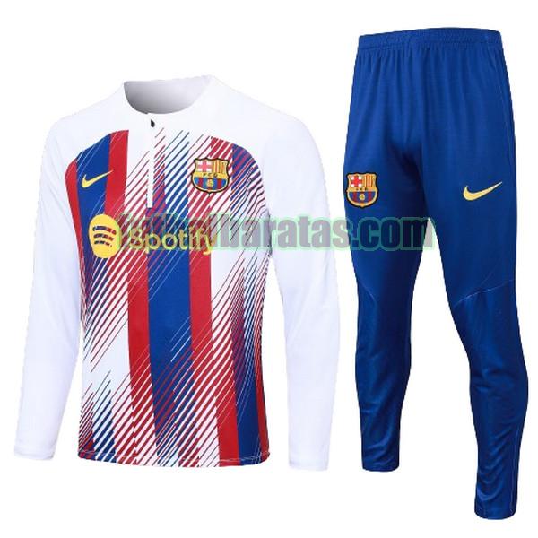 chandal niño barcelona 2023 2024 blanco conjunto