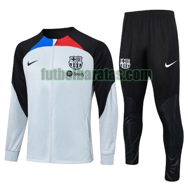 chandal niño barcelona 2023 2024 gris negro conjunto