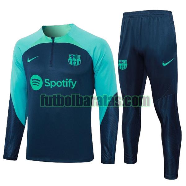 chandal niño barcelona 2023 2024 verde azul conjunto