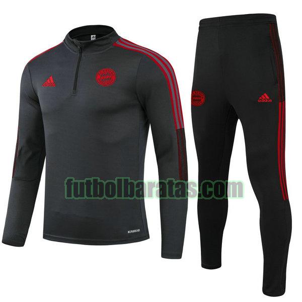 chandal niño bayern munich 2021 2022 gris conjunto