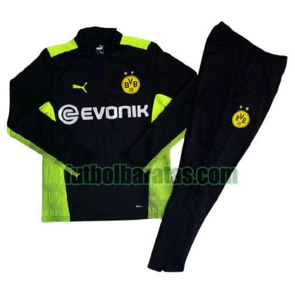 chandal niño borussia dortmund 2021 2022 negro conjunto