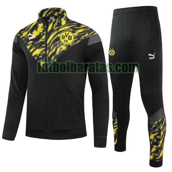 chandal niño borussia dortmund 2021 22 negro conjunto