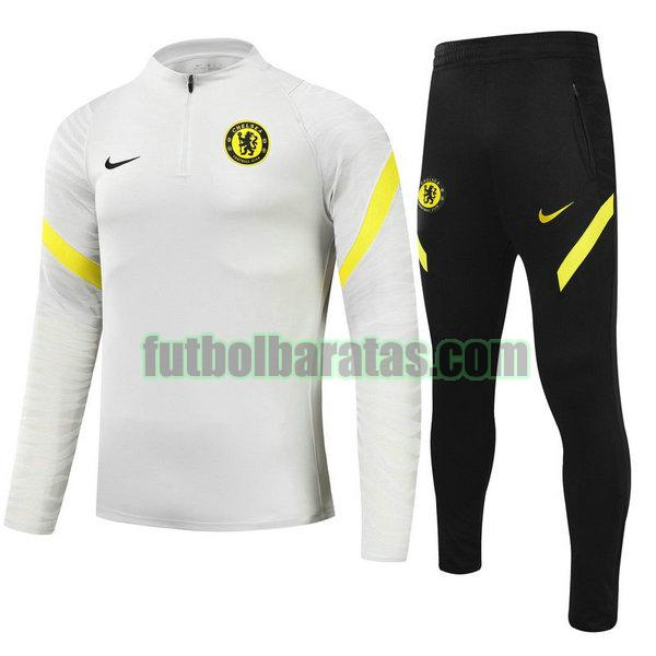 chandal niño chelsea 2021 2022 gris conjunto