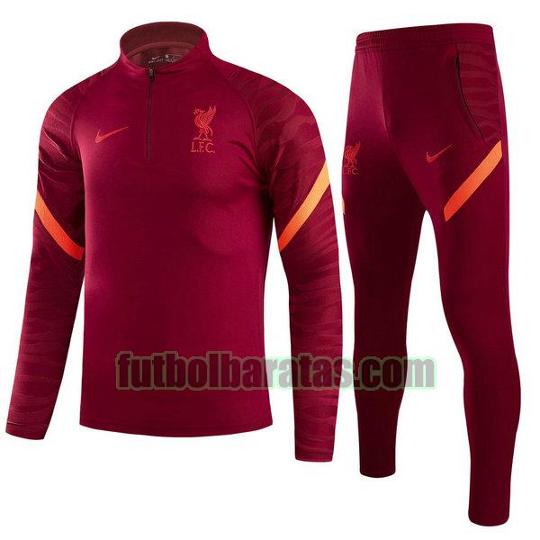 chandal niño liverpool 2021 2022 rojo conjunto