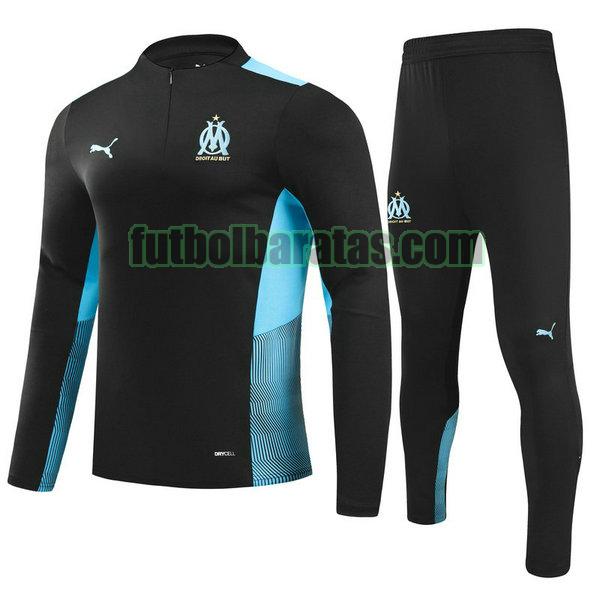 chandal niño marsella 2021 2022 negro conjunto