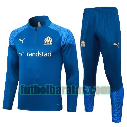 chandal niño marsella 2023 2024 azul conjunto