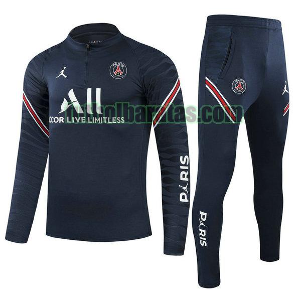 chandal niño paris saint germain 2021 2022 azul conjunto