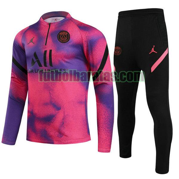 chandal niño paris saint germain 2021 2022 rosa azul conjunto