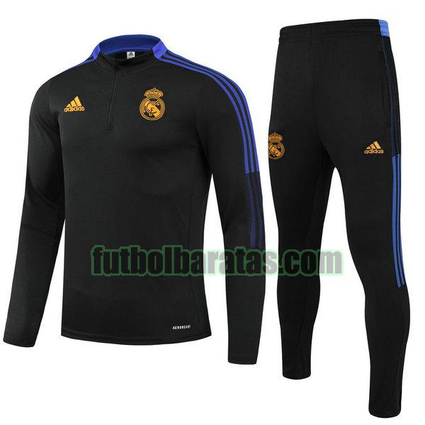 chandal niño real madrid 2021 2022 negro conjunto