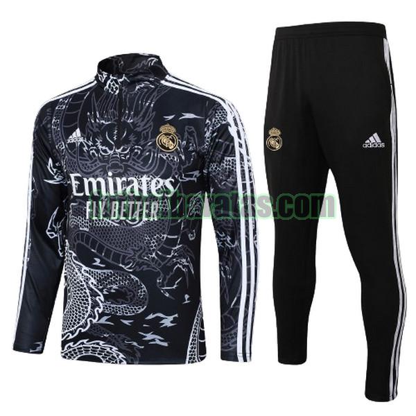 chandal niño real madrid 2023 2024 negro conjunto