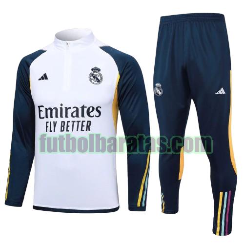 chandal niño real madrid 2023 24 blanco conjunto