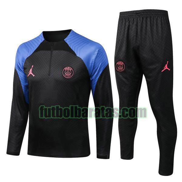 chandal paris saint germain 2022 2023 negro azul conjunto