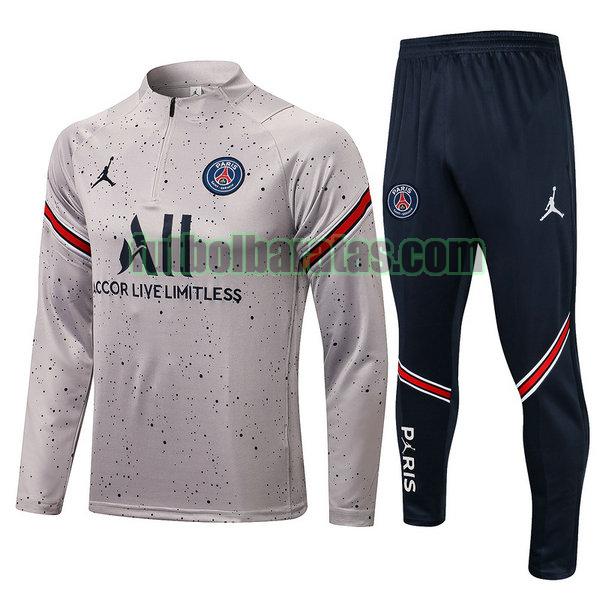 chandal paris saint germain 2022 gris conjunto