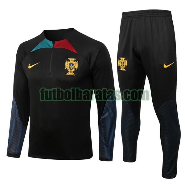 chandal portugal 2022 2023 negro conjunto