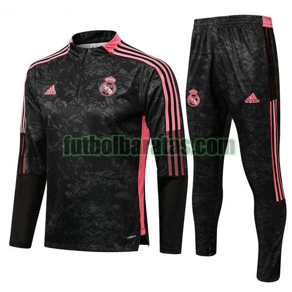 chandal real madrid 2021 22 negro conjunto