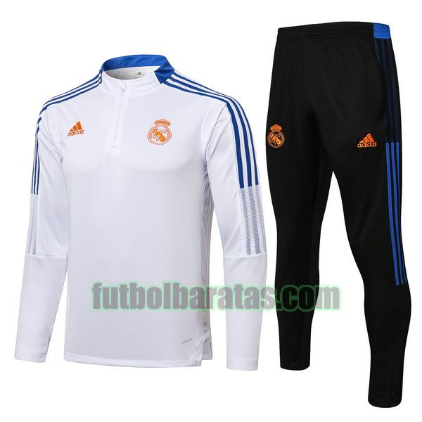 chandal real madrid 2022 2023 blanco azul conjunto