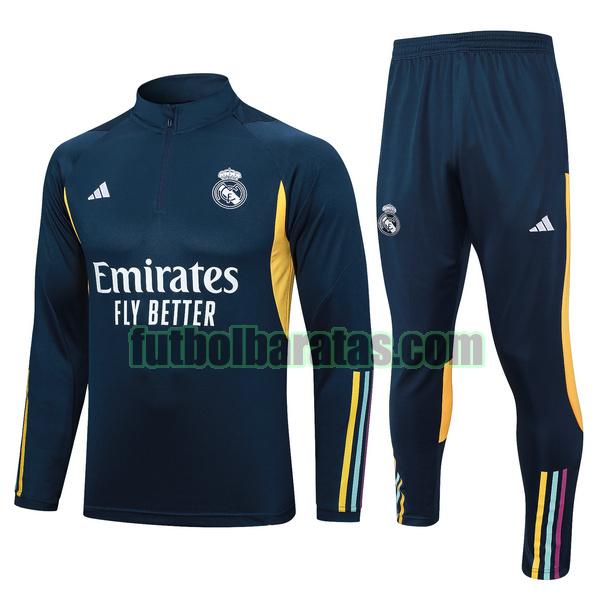 chandal real madrid 2023 2024 azul amarillo conjunto