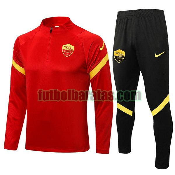 chandal roma 2021 2022 rojo conjunto