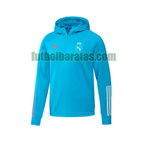 chaquet hoody real madrid 2020-21 light blue