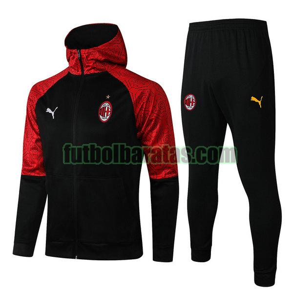 chaqueta ac milan 2021 2022 negro conjunto