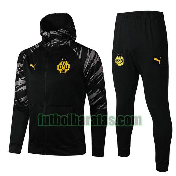 chaqueta borussia dortmund 2021 2022 negro conjunto