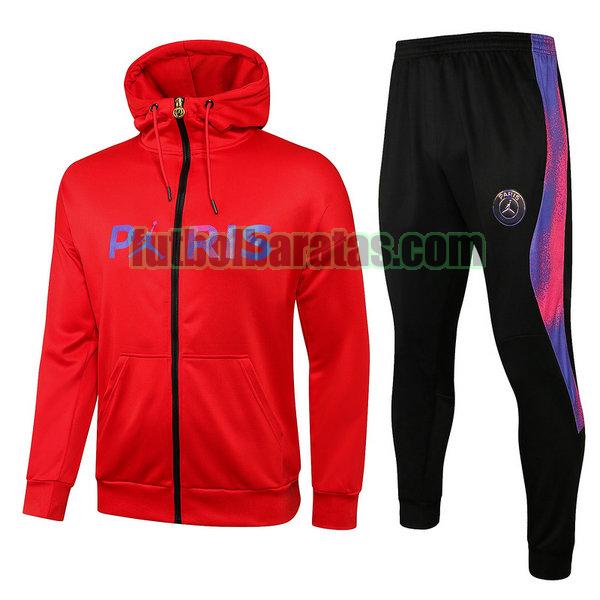 chaqueta paris saint germain 2021 2022 rojo conjunto