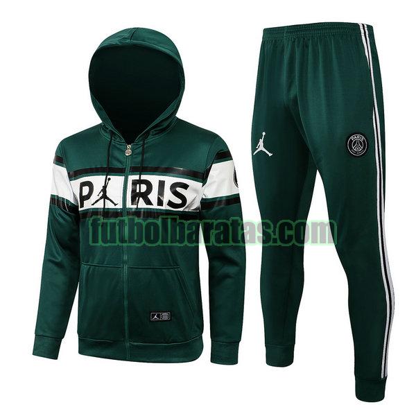 chaqueta paris saint germain 2021 2022 verde conjunto