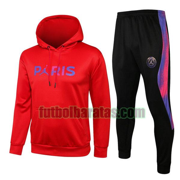 chaqueta paris saint germain 2021 22 rojo conjunto