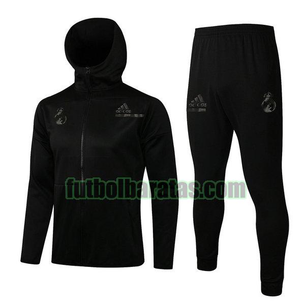 chaqueta real madrid 2021 2022 negro conjunto