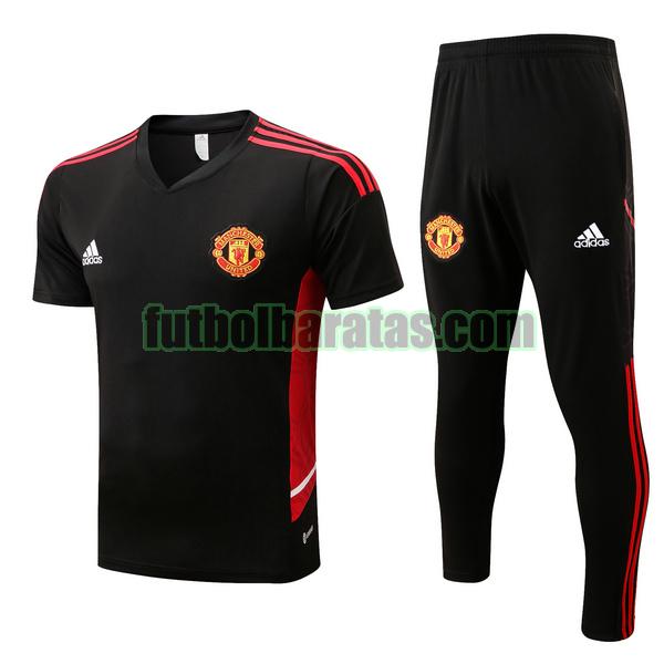 entrenamiento manchester united 2022 2023 negro conjunto