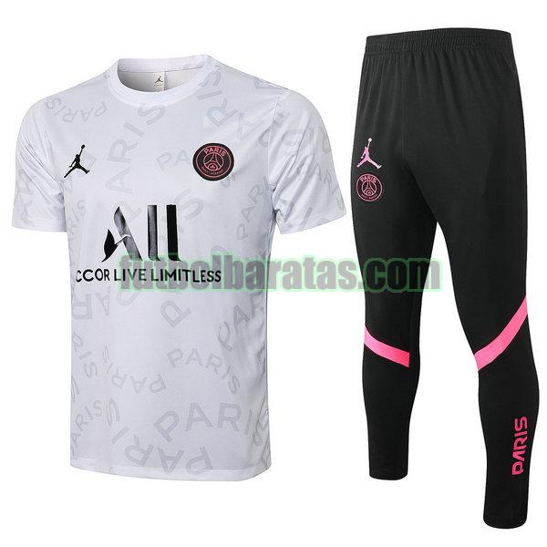 entrenamiento paris saint germain 2021 2022 blanco conjunto