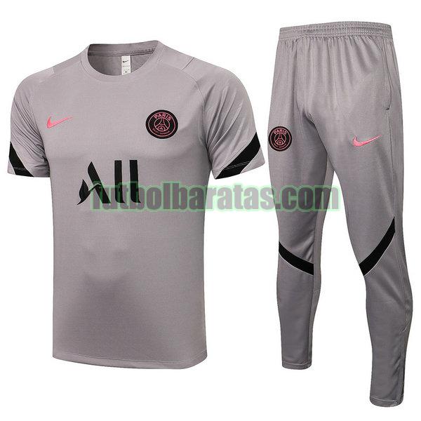 entrenamiento paris saint germain 2021 2022 gris conjunto