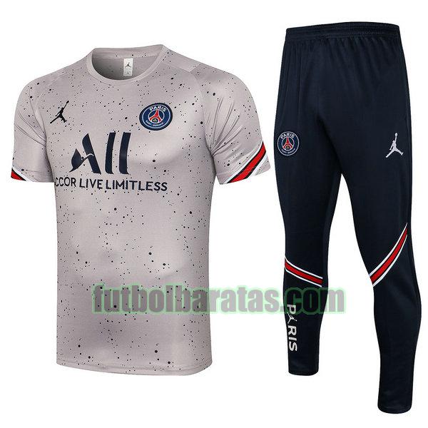 entrenamiento paris saint germain 21 22 gris conjunto