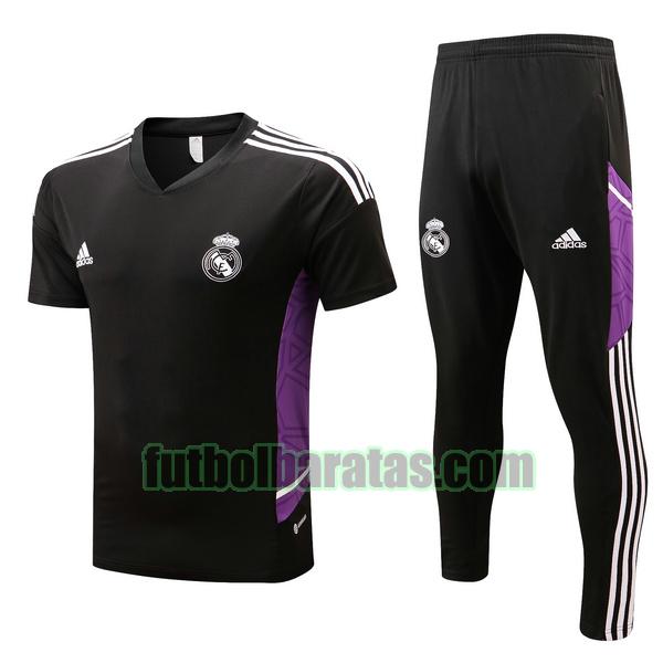 entrenamiento real madrid 2022 2023 negro purple conjunto