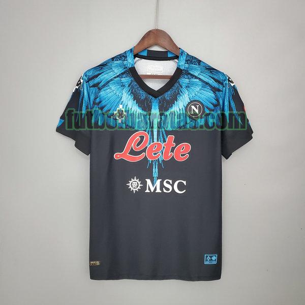 maillot homme napoli 2021 2022 bleu noir kappa × marcelo