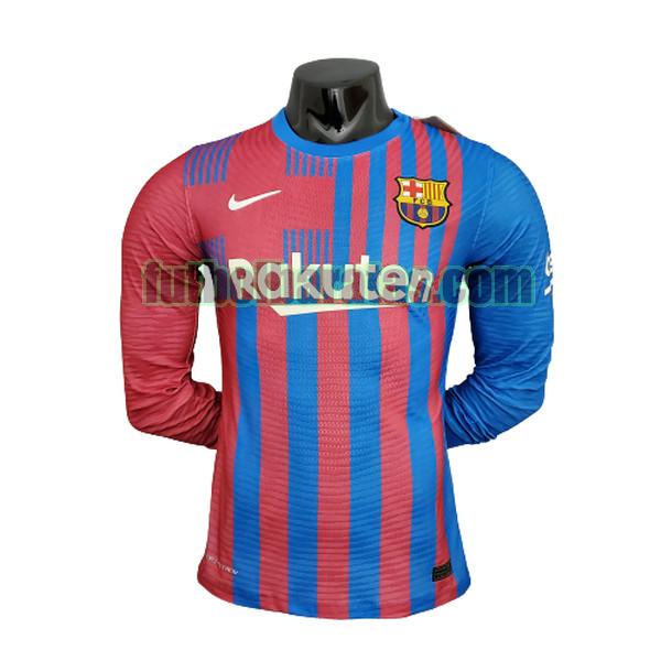 ml camiseta barcelona 2021 2022 azul rojo primera player