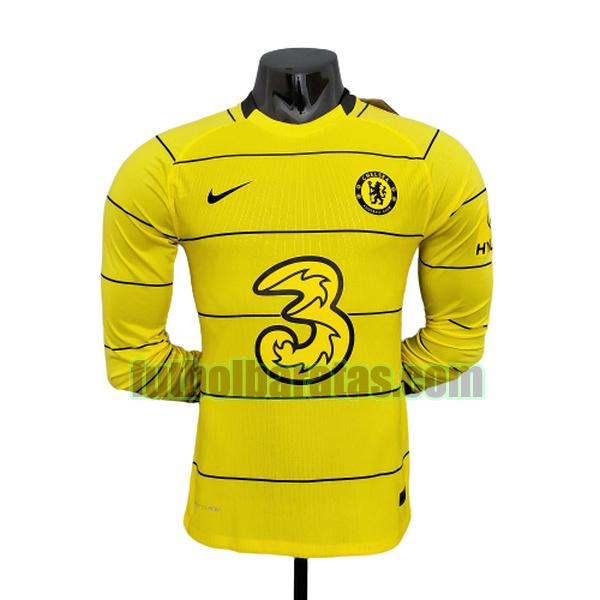 ml camiseta chelsea 2021 2022 amarillo segunda player