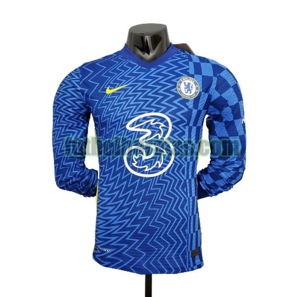ml camiseta chelsea 2021 2022 azul primera player
