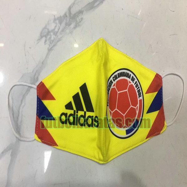 máscara colombia 2020-2021 amarillo