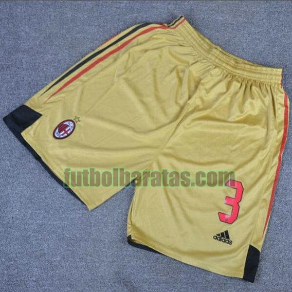pantalones cortos ac milan 2004-2005 amarillo tercera