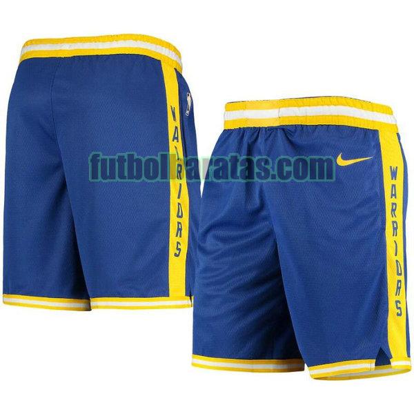 pantalones cortos baloncesto 2021 golden state warriors azul hombre