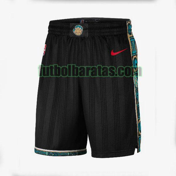 pantalones cortos baloncesto 2021 memphis grizzlies negro hombre