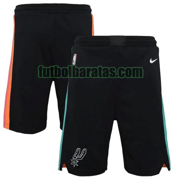 pantalones cortos baloncesto 2021 san antonio spurs negro hombre