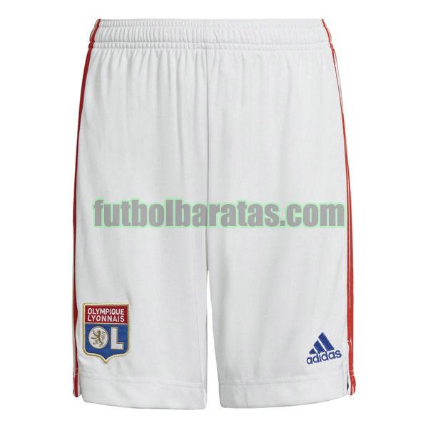 pantalones cortos lyon 2021 2022 blanco primera