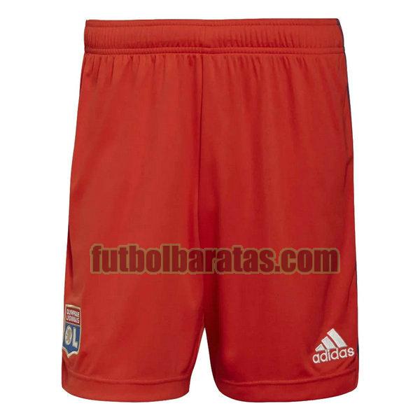 pantalones cortos lyon 2021 2022 rojo segunda