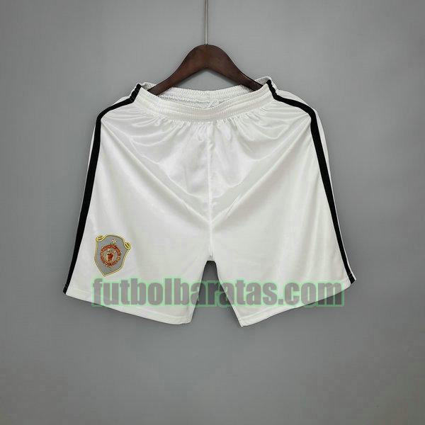 pantalones cortos manchester united 1999 2000 blanco primera