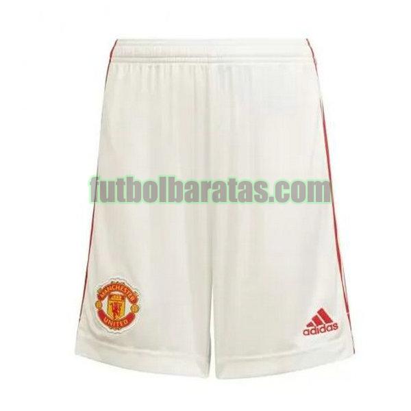 pantalones cortos manchester united 2021 2022 blanco primera