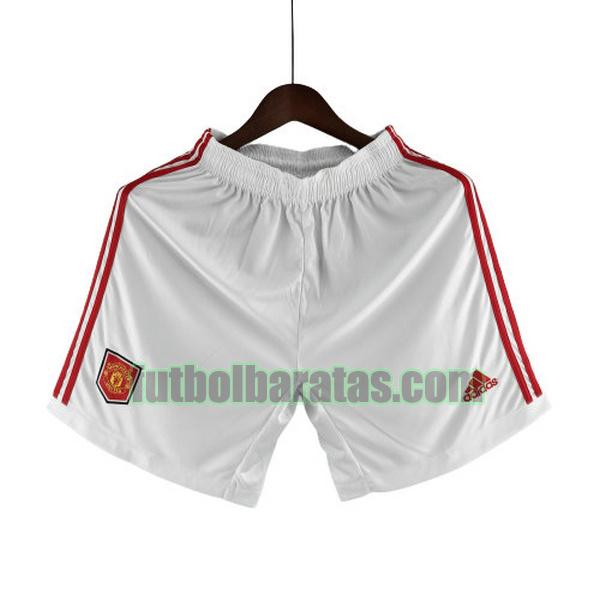 pantalones cortos manchester united 2022 2023 blanco primera