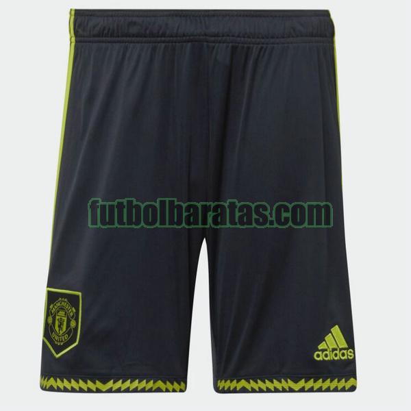 pantalones cortos manchester united 2022 2023 negro tercera